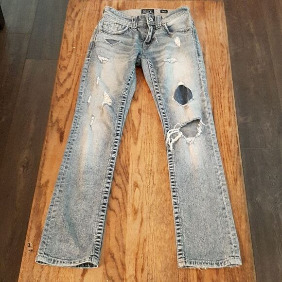 Buckle Black Fit 3 26R Straight Leg Distressed Jeans - Picture 2 of 10